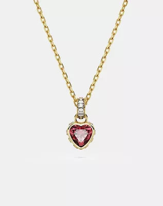 Carnelian Heart Necklace (18K Gold Plated)
